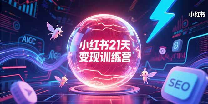 (7.8)小红书21天变现训练营，AIGC工具高效应用，SEO优化核心技巧