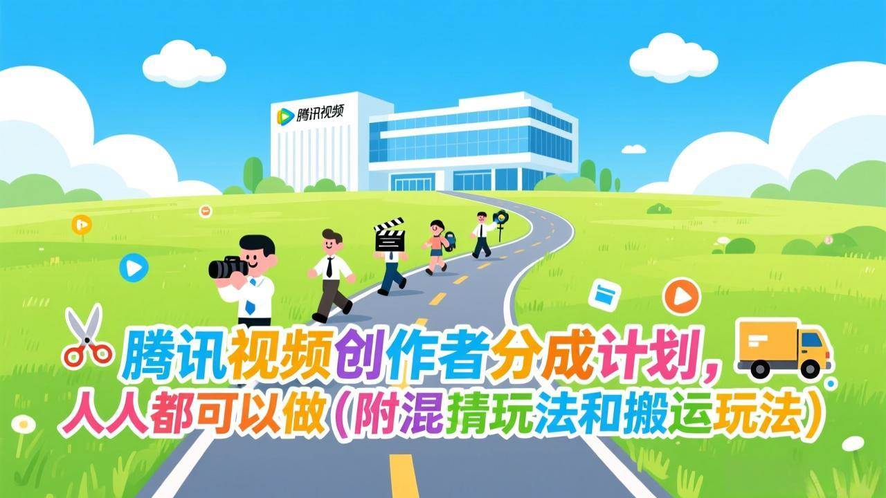 (1.18)腾讯视频创作者分成计划，人人都可以做（附混剪玩法和搬运玩法）