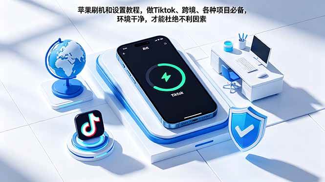 (5.22)苹果刷机和设置教程，做Tiktok、跨境、各种项目必备，环境干净，才能杜绝不利因素