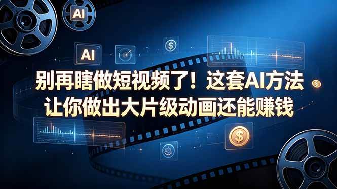 (5.21)别再瞎做短视频了！这套 AI 方法让你做出大片级动画还能赚钱【原创双语字幕】